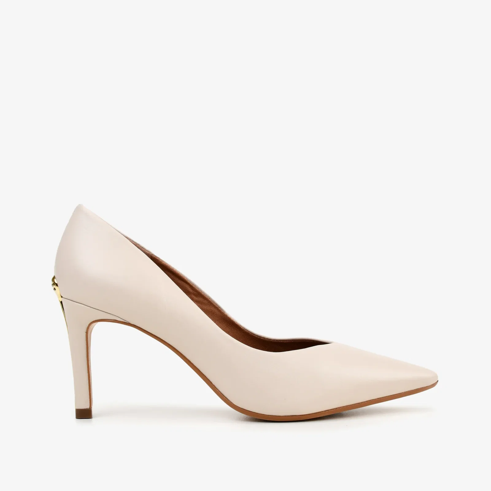Scarpin Off White Brulée Mandala JB Couro — imagem 1