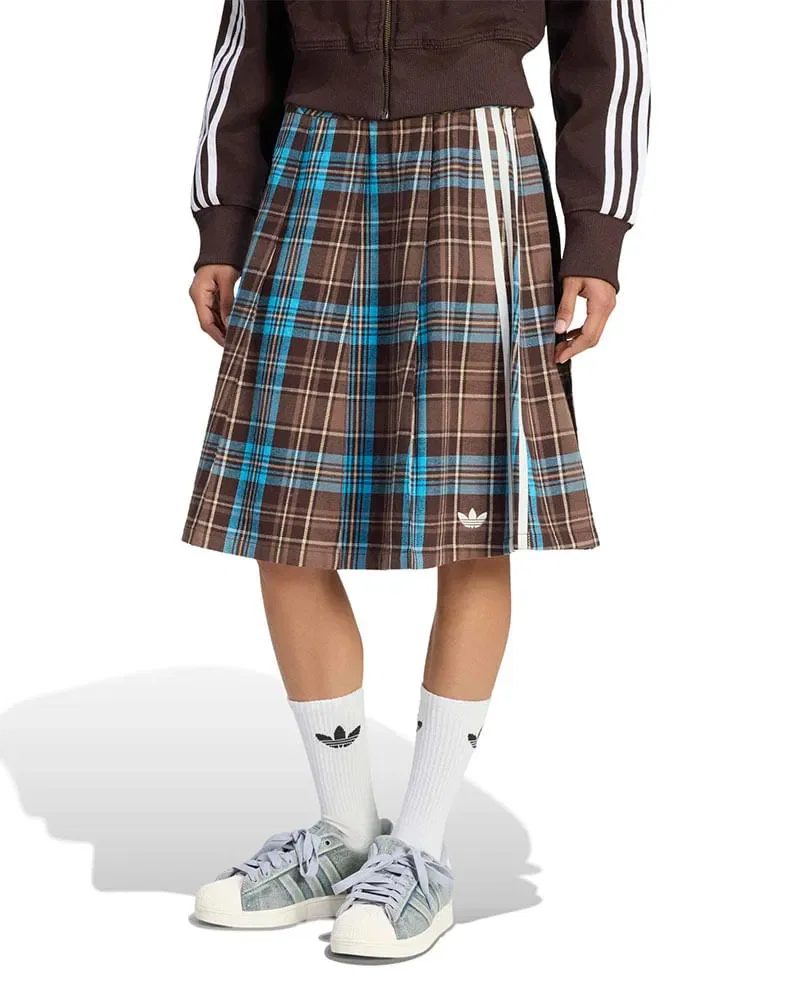 Saia Adidas Xadrez Pregueada Feminina — imagem 1