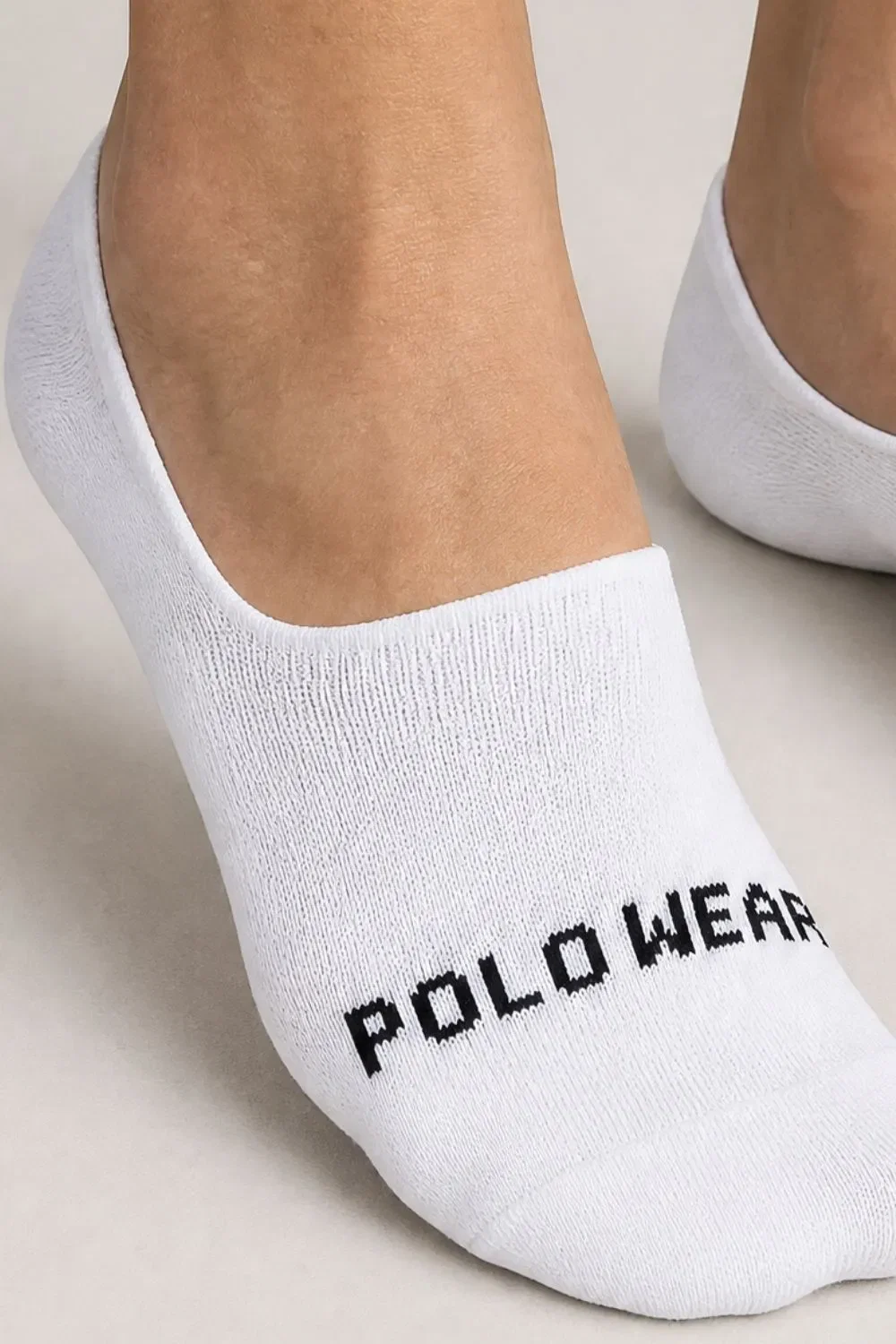 Kit 3 Pares Meias Sapatilhas Confortáveis Polo Wear Branco