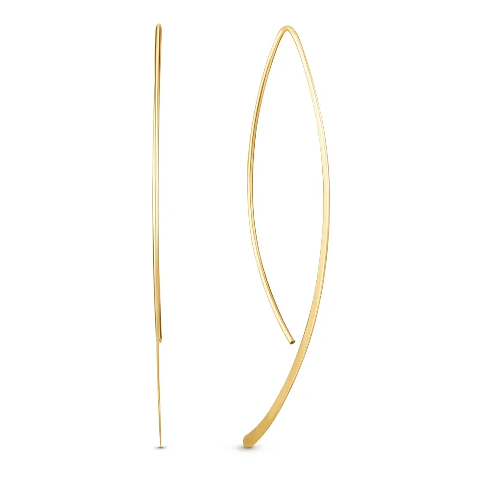 Argola em Ouro Amarelo 18k, 60mm — imagem 1