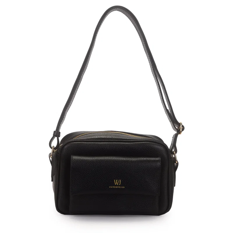 Bolsa Transversal Couro Media Bolso Frontal