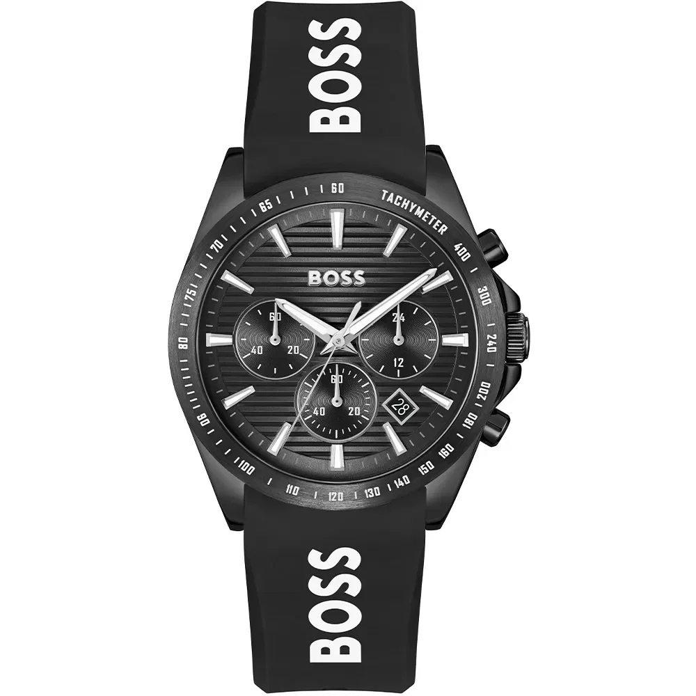 Relógio Hugo Boss Strike Chrono Masculino em Borracha Preto 1514289 — imagem 1