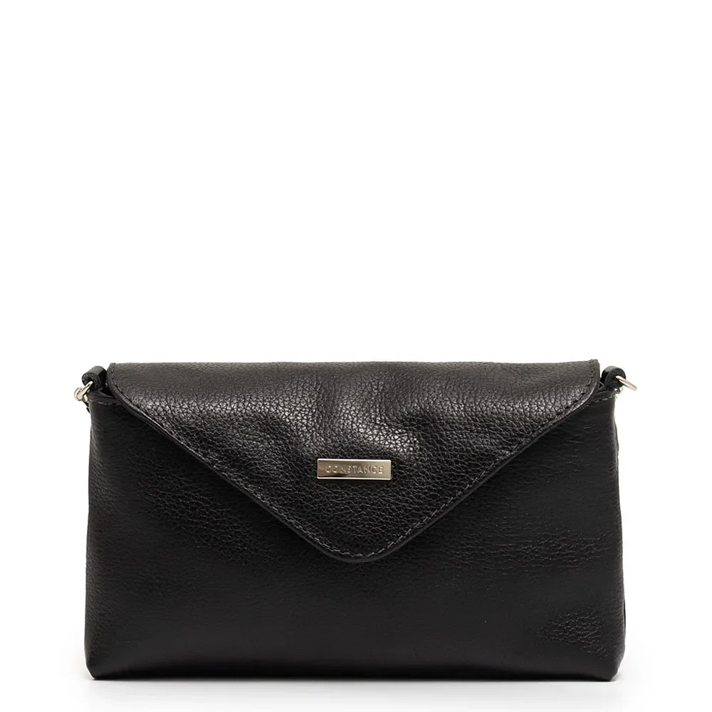 Bolsa Couro Pequena Corrente Preta — imagem 1