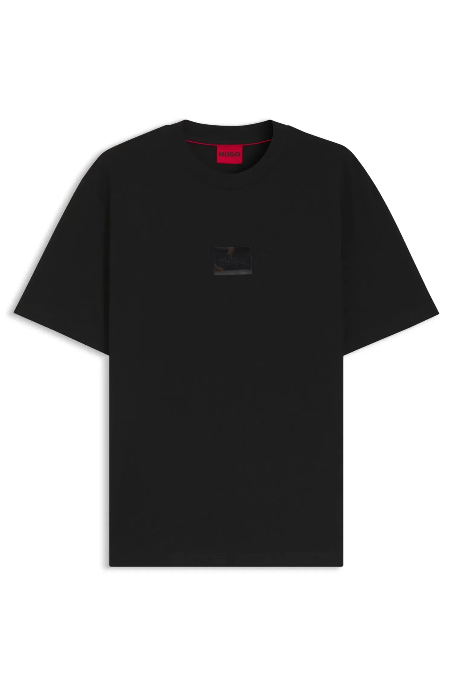 Camiseta Em Jersey De Algodão Com Emblema De Logo