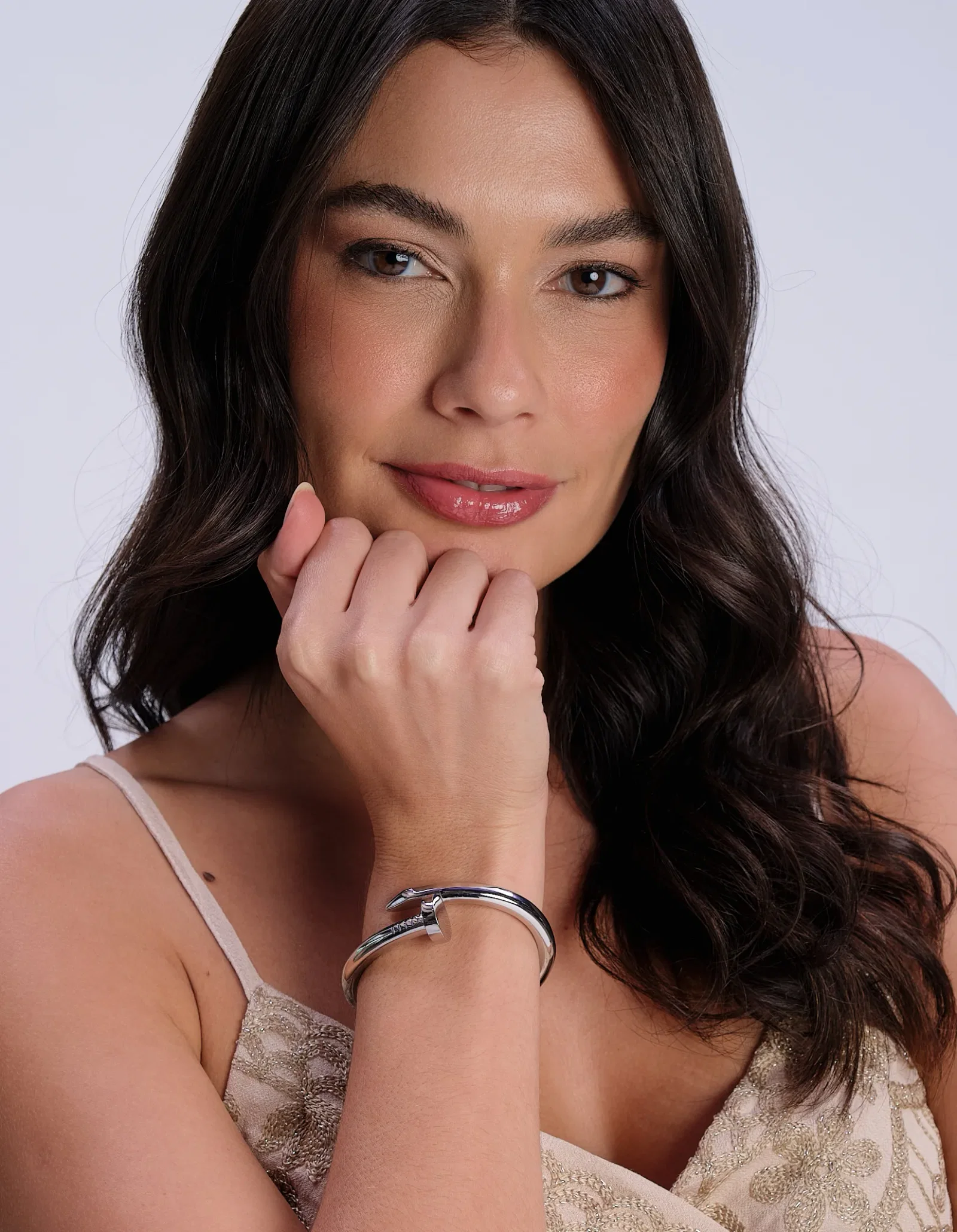 Bracelete Aberto Liso - Niquel — imagem 1
