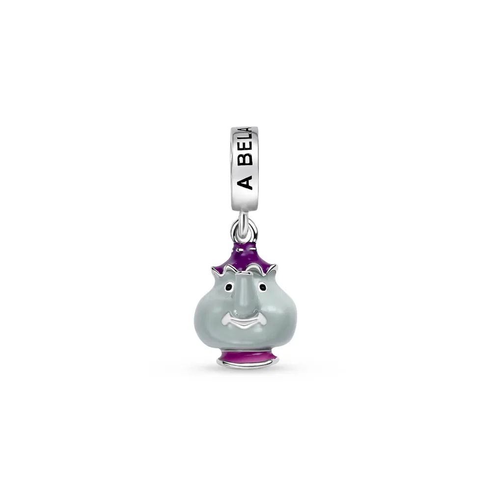 Pingente Life Disney Bule Madame Samovar em Prata 925 com Esmalte — imagem 1