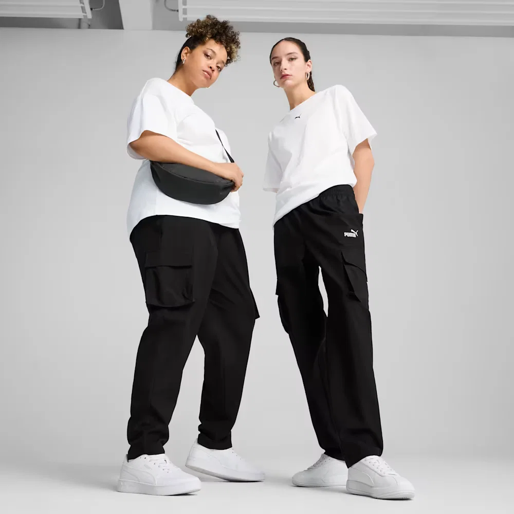 Calça Essentials Small No. 1 Logo Woven Cargo Feminina