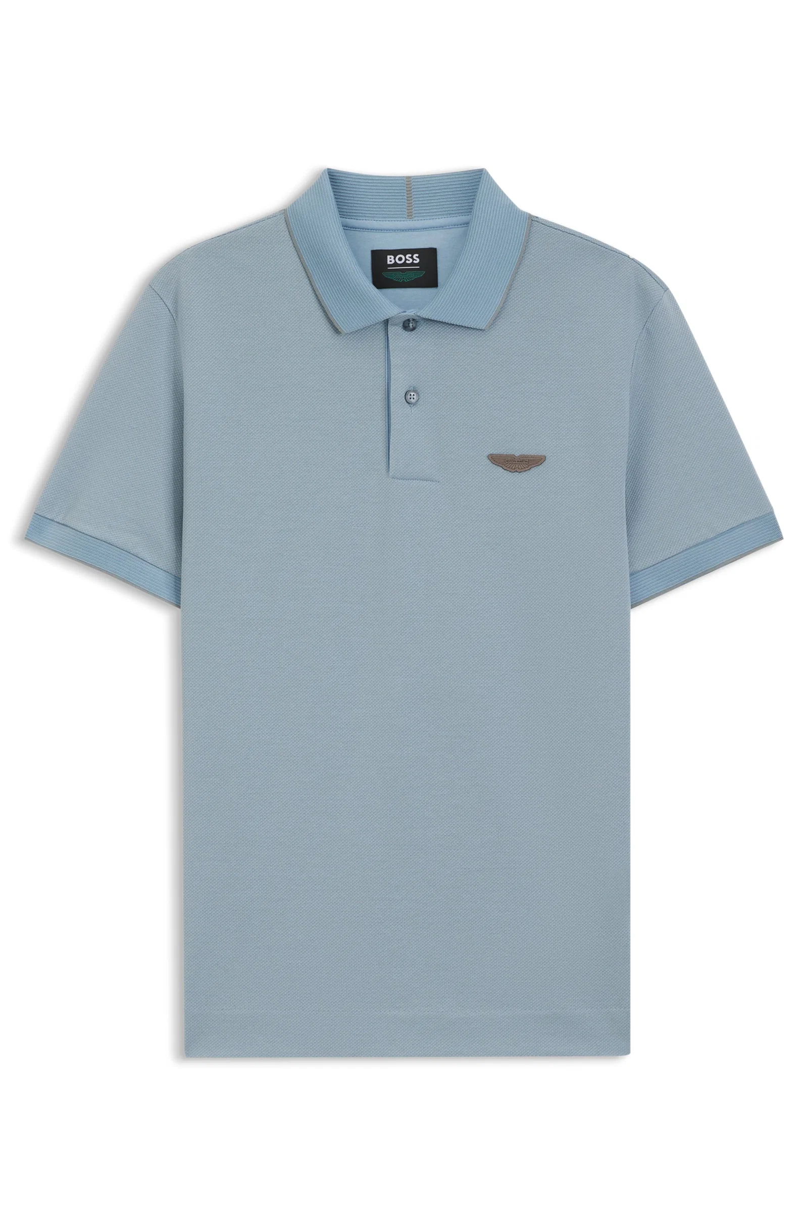 Polo BOSS X Aston Martin Em Algodão Estruturado — imagem 1