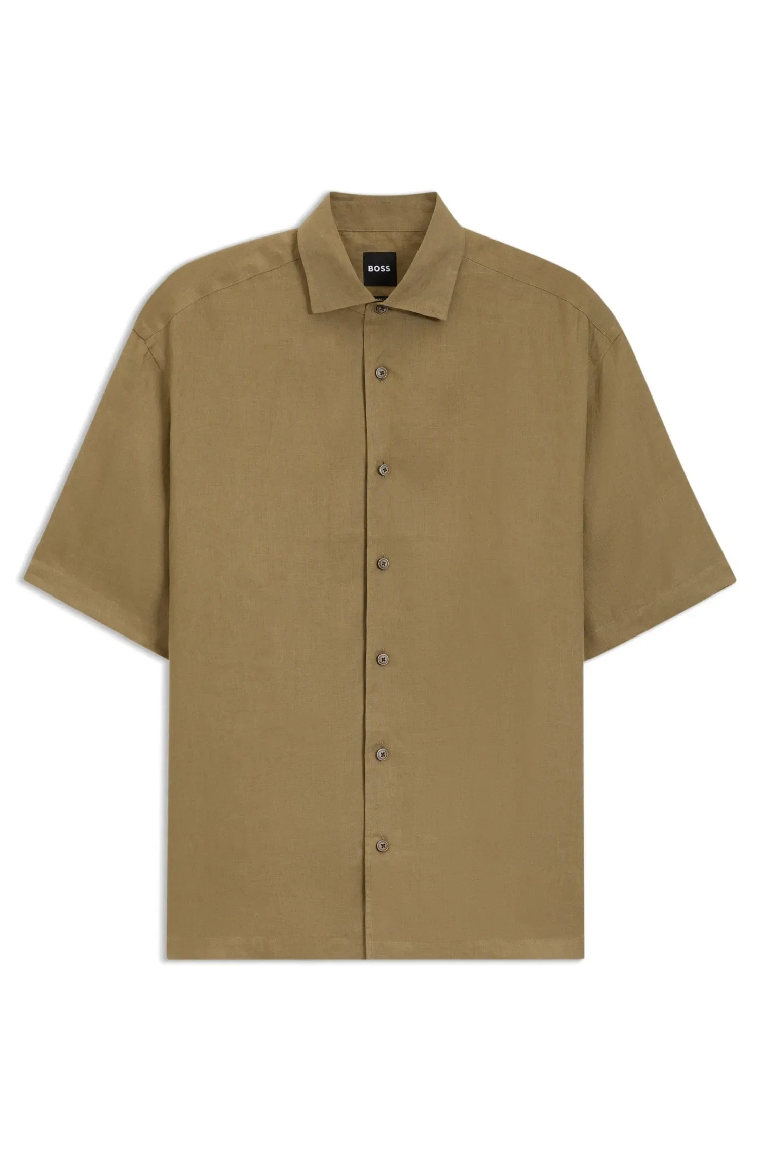 Camisa Relaxed Fit BOSS By Beckham Em Linho — imagem 1