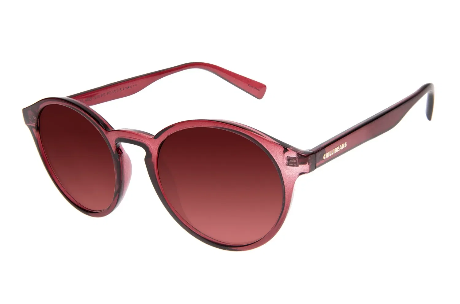 Óculos de Sol Feminino Chilli Beans Redondo Casual Vermelho — imagem 1