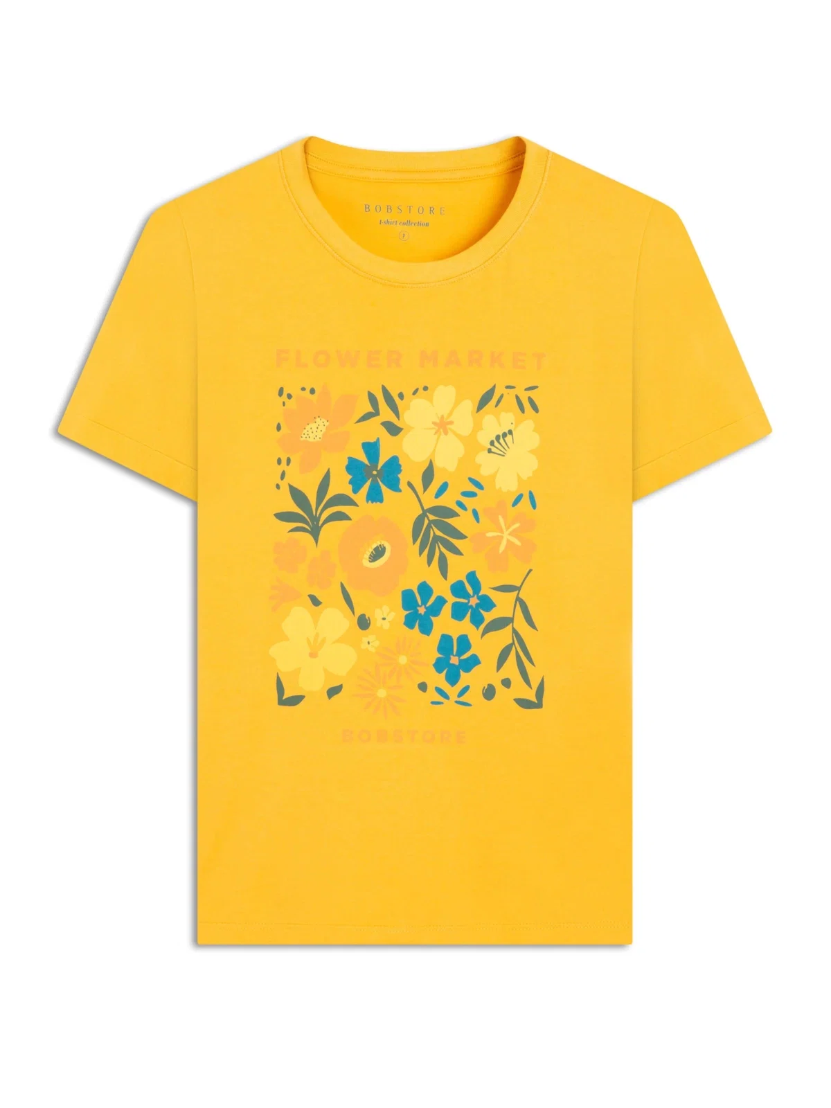 T-Shirt Flower Market Mostarda — imagem 1