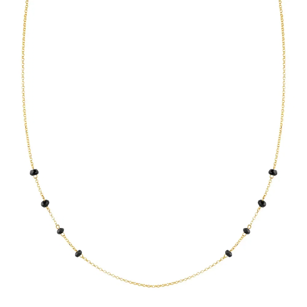 Colar Gold Stone em Ouro Amarelo 18k com Espinélios, 45cm
