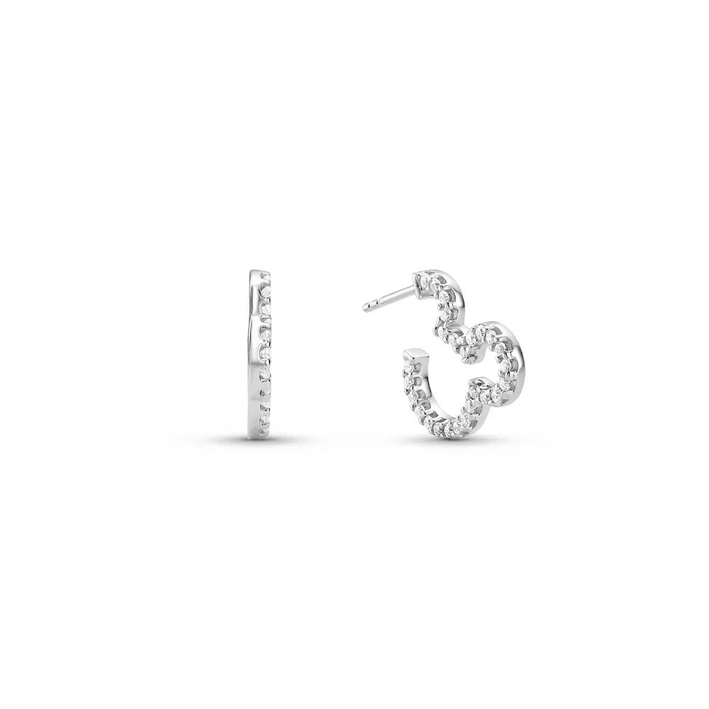 Argola Life Disney Mickey em Prata 925 com Pedras Incolores, 17,2mm — imagem 1