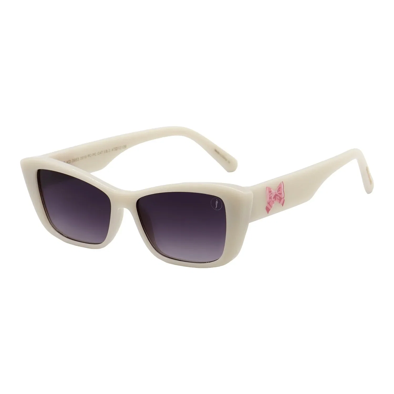 Óculos de Sol Infantil Feminino Chilli Beans Cat Branco — imagem 1