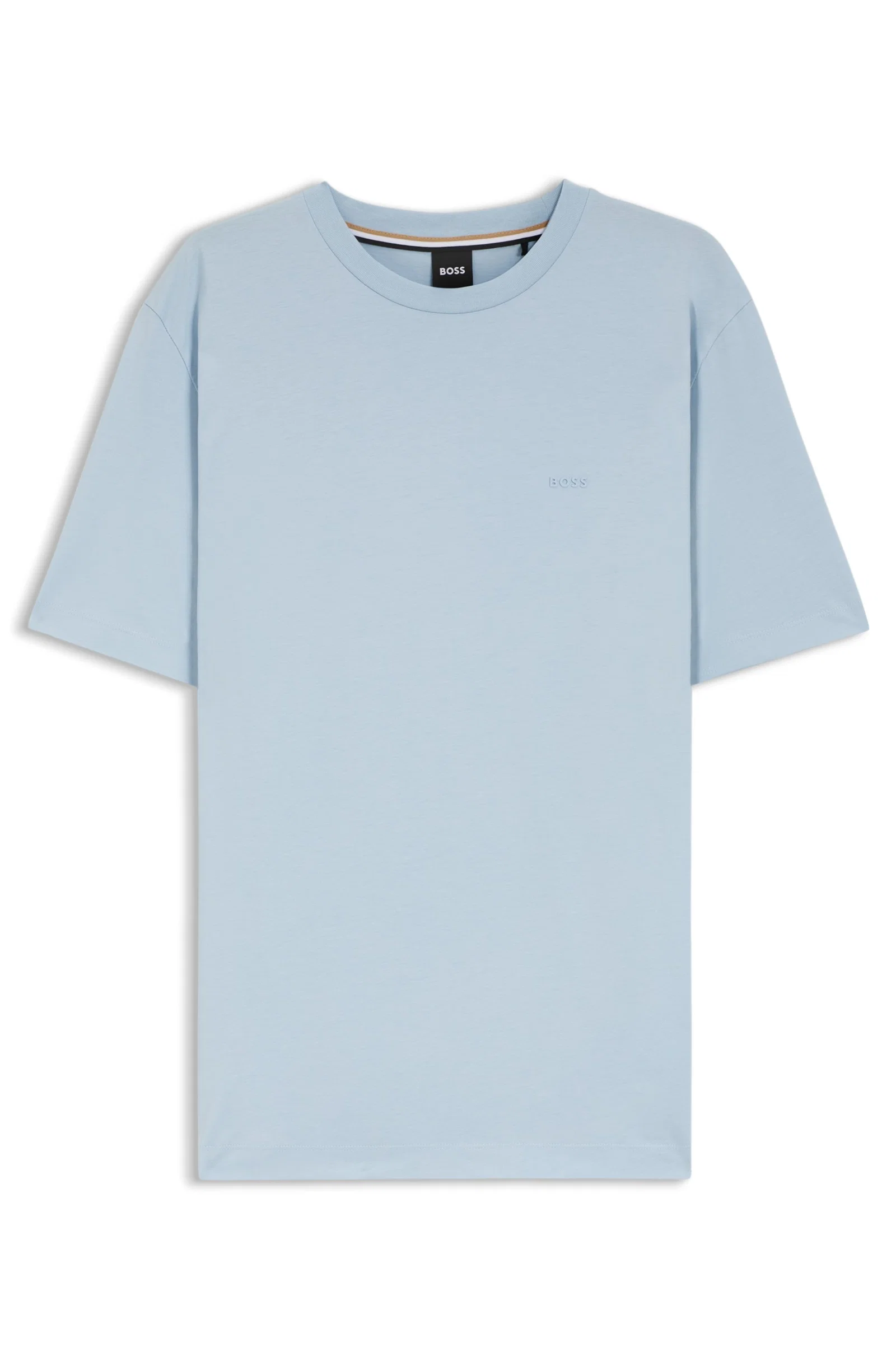 Camiseta Regular Fit Em Algodão Com Logo