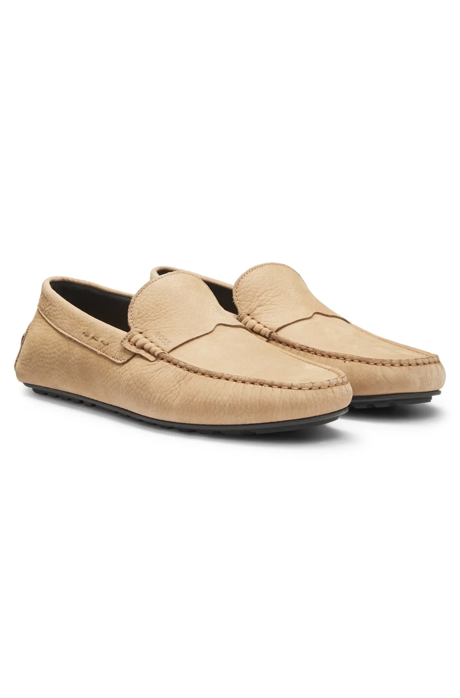 Mocassins De Couro Nobuck Com Solado Driver