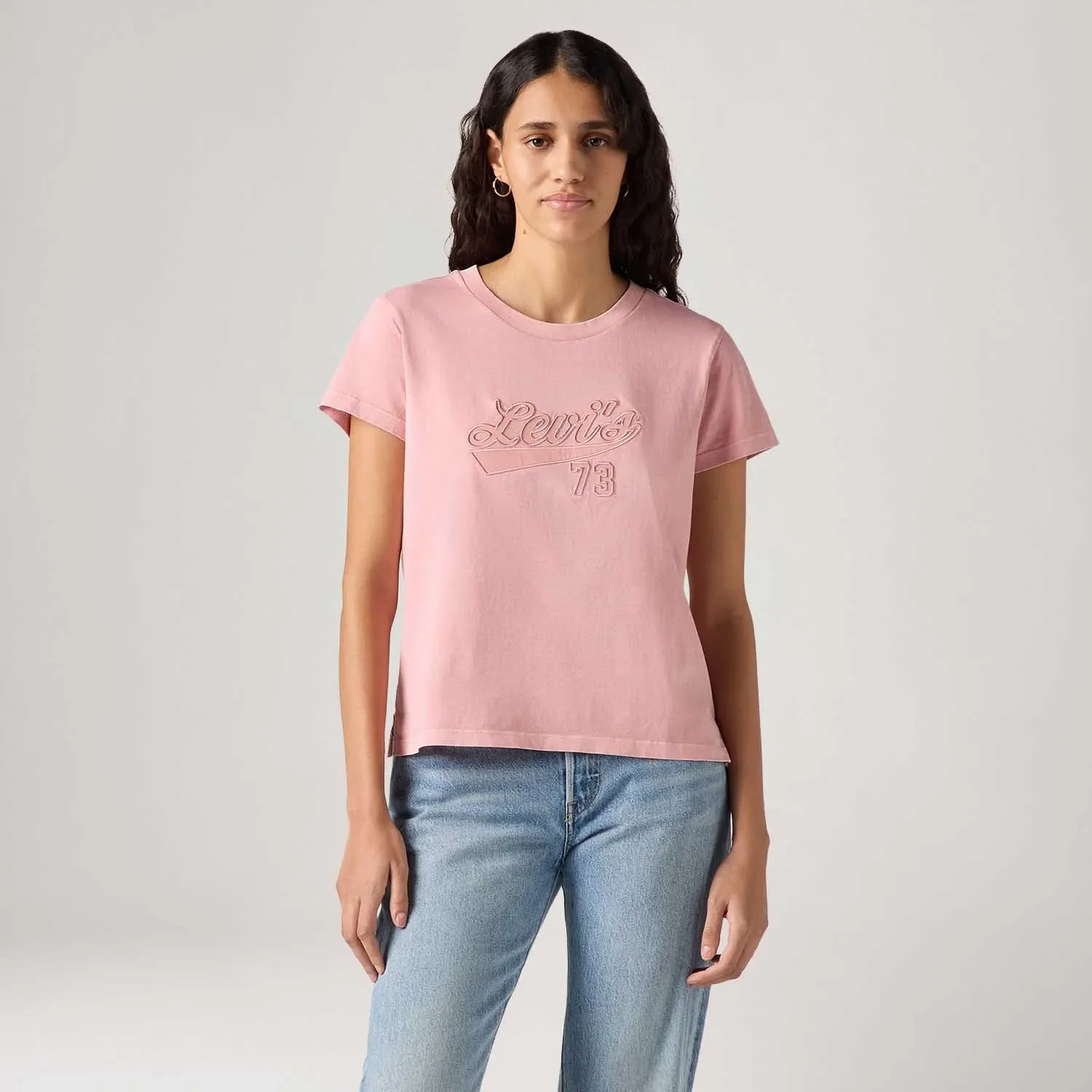 Camiseta Levi's® Graphic Boxy Rosa Manga Curta — imagem 1