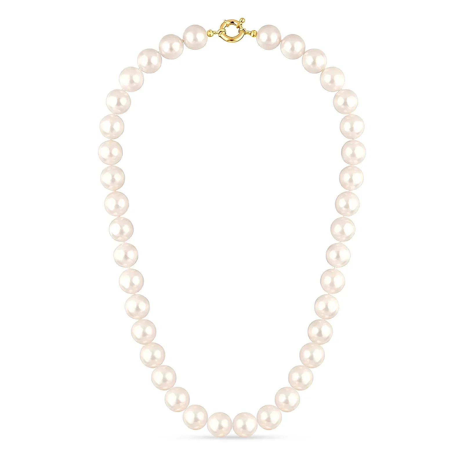 Colar de Pérolas com Ouro Amarelo 18k, 8-8.5mm