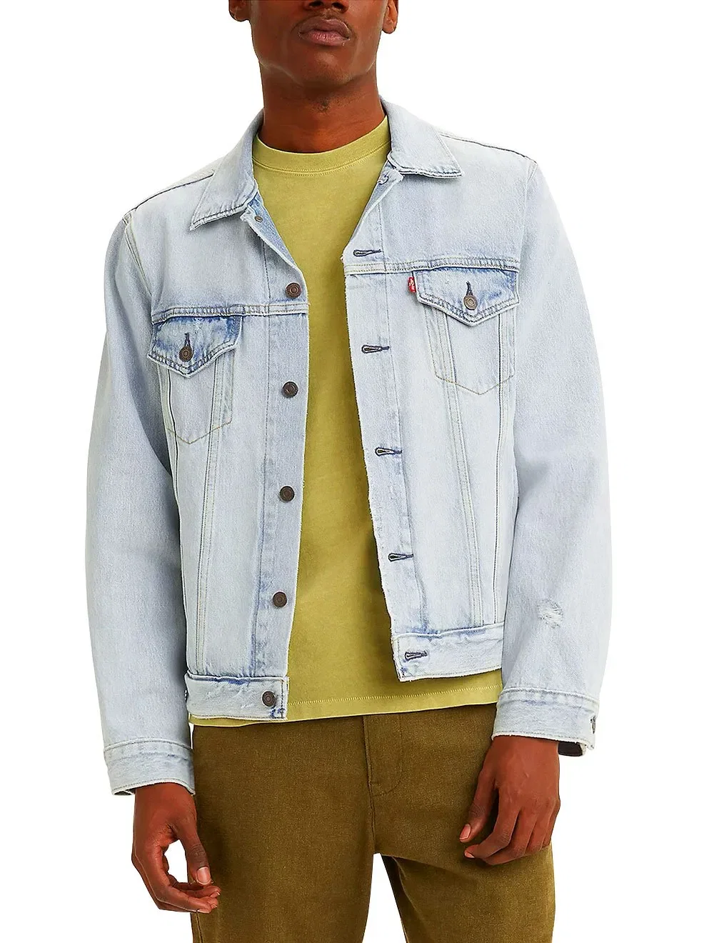 Jaqueta Levis Jeans Masculina Trucker Vintage Fit Azul Claro