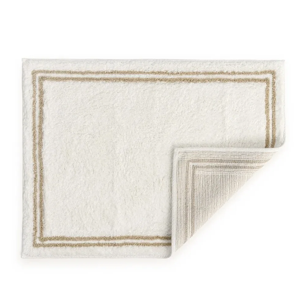 Tapete Antiderrapante 100% Algodão 80cm x 60cm Veneto Nocciola