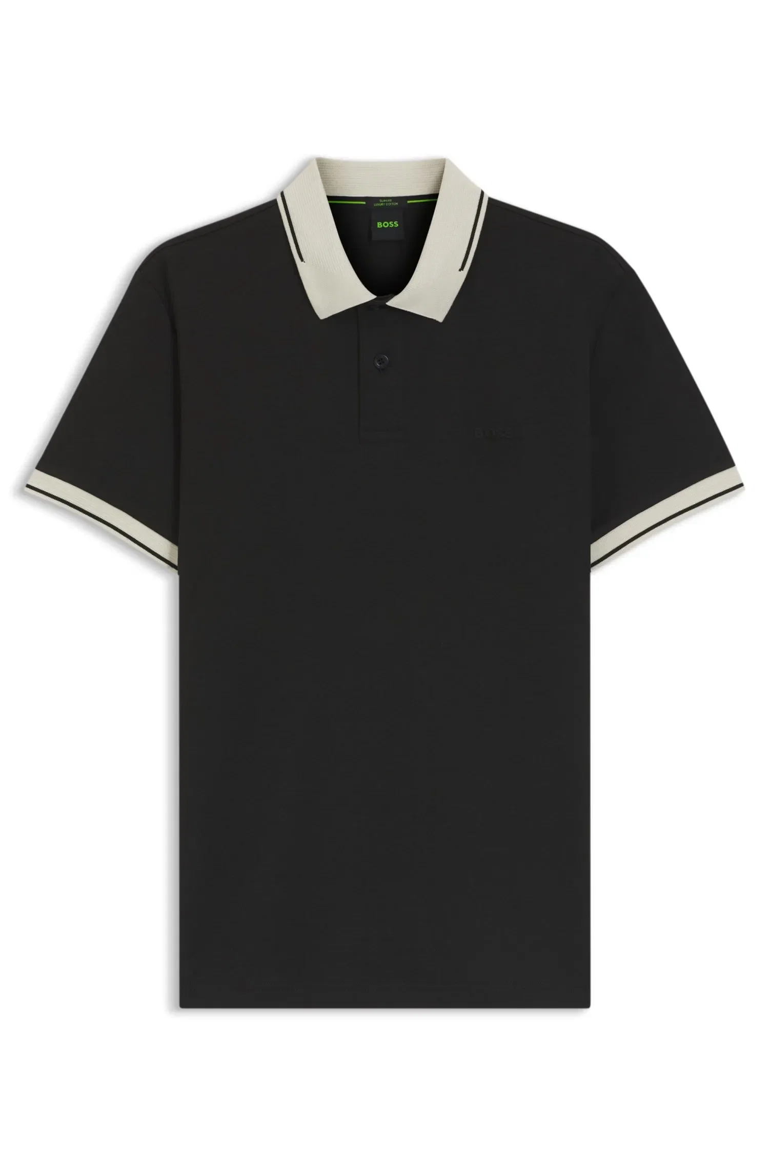 Polo Slim Fit Em Algodão