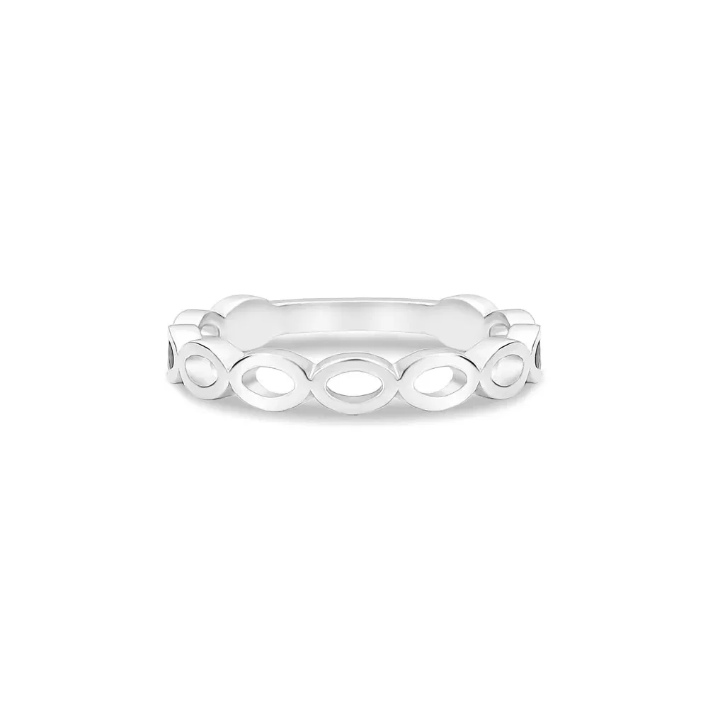 Anel Life Oval em Prata 925