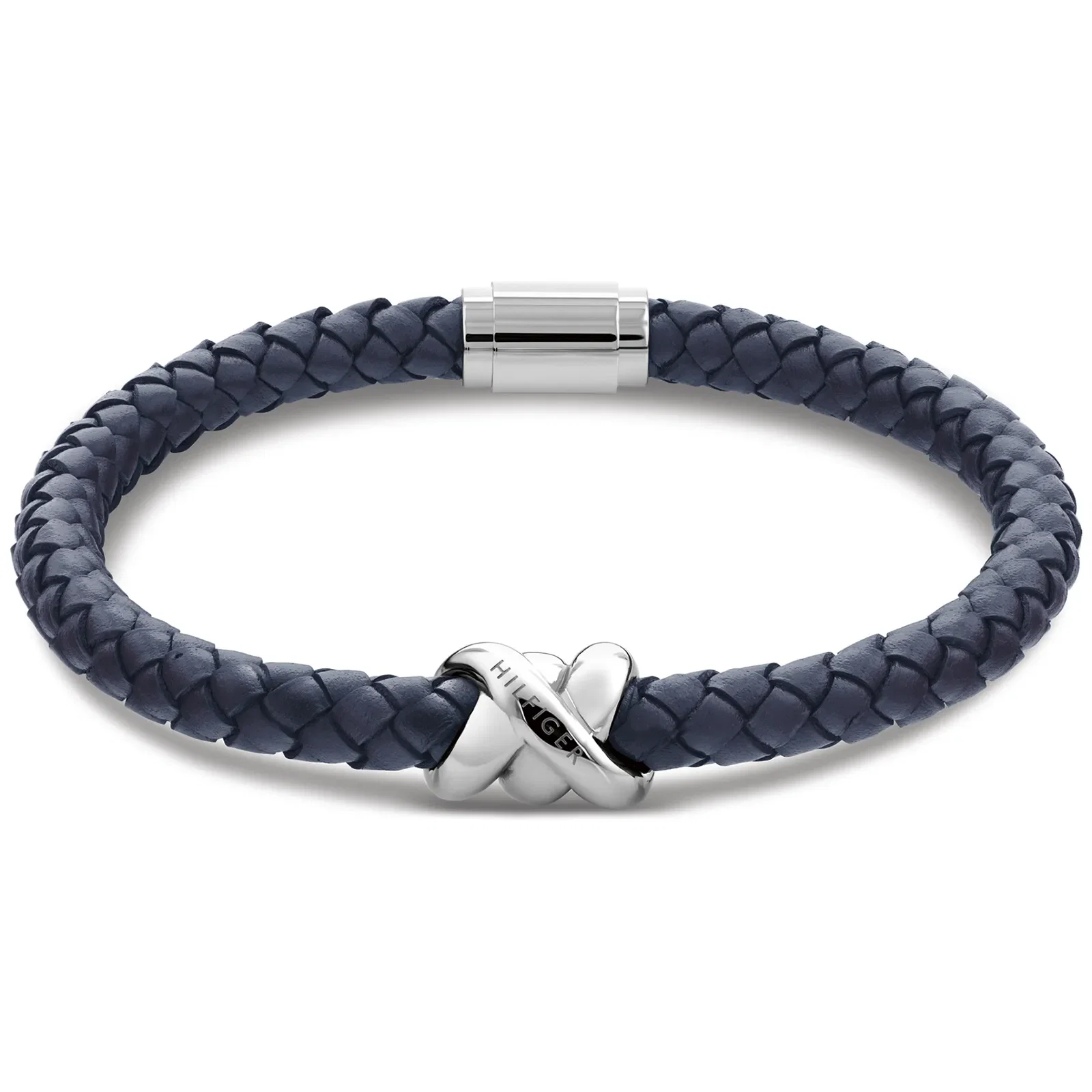 Pulseira Tommy Hilfiger Nautical Knot for Him em Couro Azul 2790736S