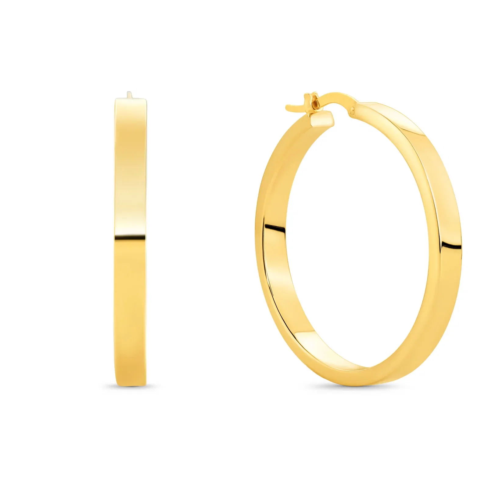 Argola Oca em Ouro Amarelo 18k, 30mm — imagem 1