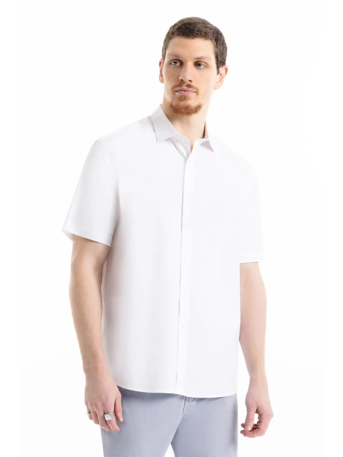 Camisa Tricoline New Italian Branco — imagem 1