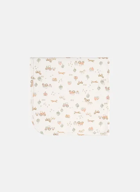Manta Bebê Suedine Estampada Com Forro Soft Multicolor Up Baby