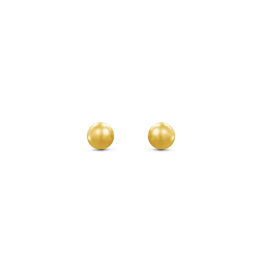Brinco Baby Bolinha em Ouro Amarelo 18k