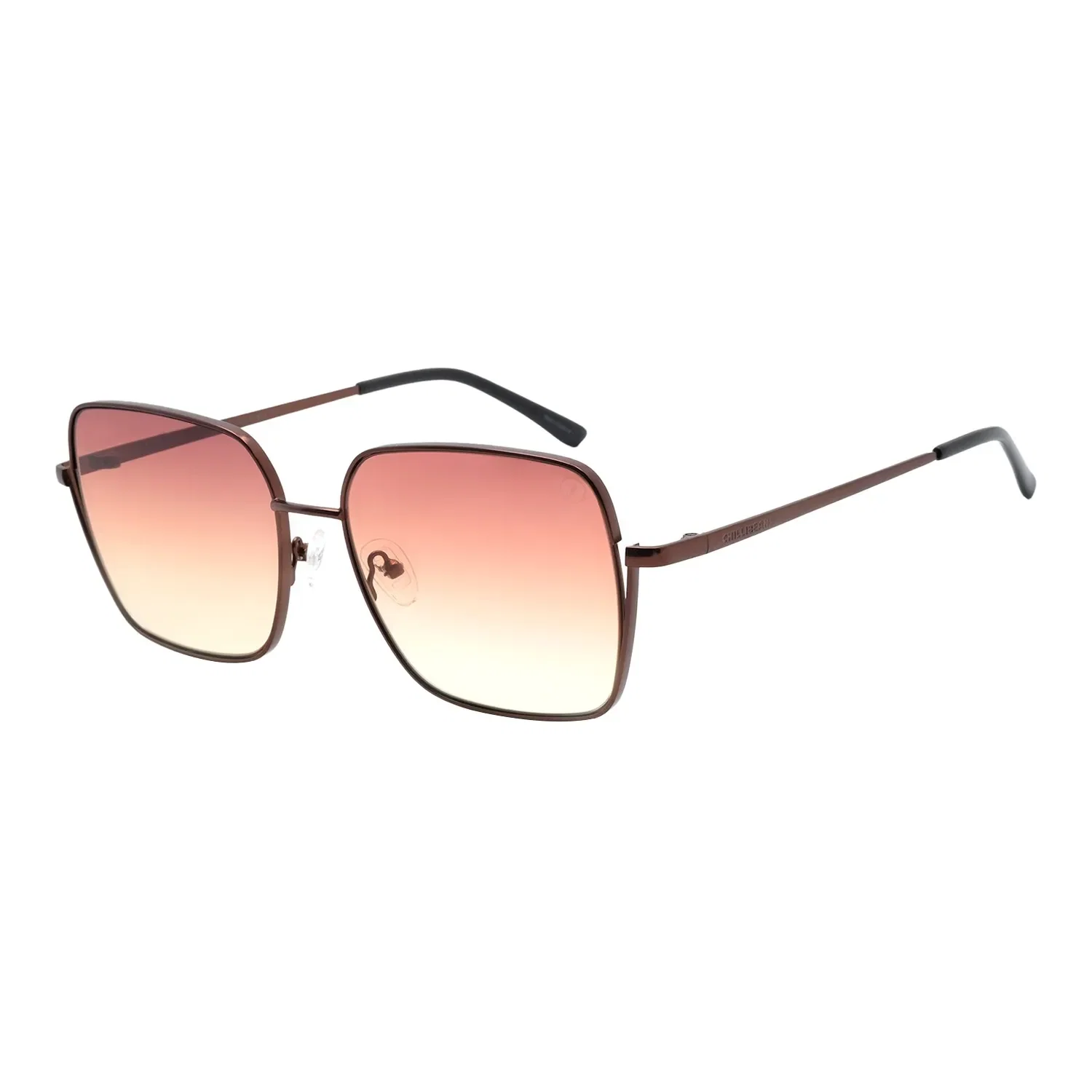 Óculos de Sol Feminino Chilli Beans Quadrado Degradê Marrom — imagem 1