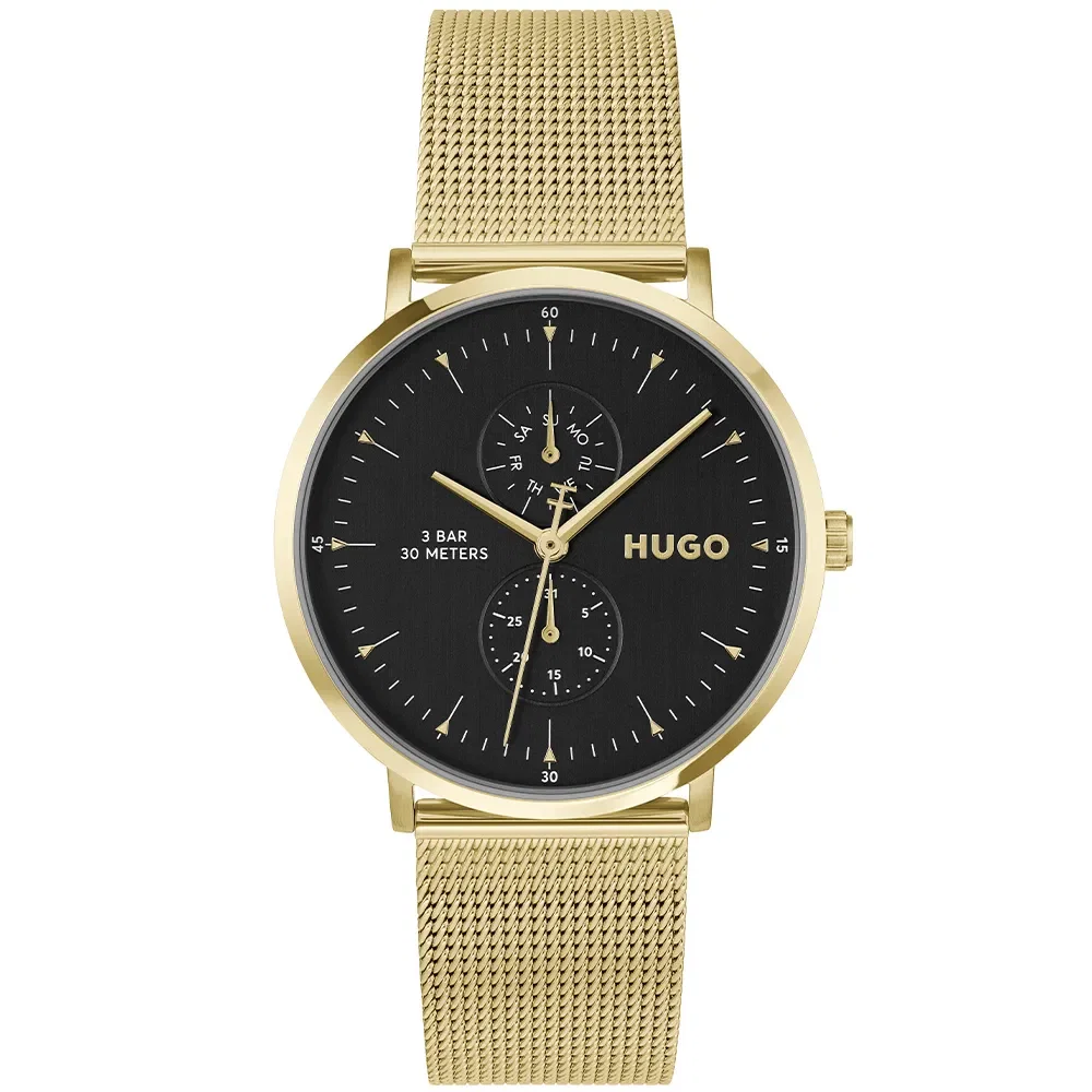 Relógio Hugo Style Masculino em Aço Dourado 1530458
