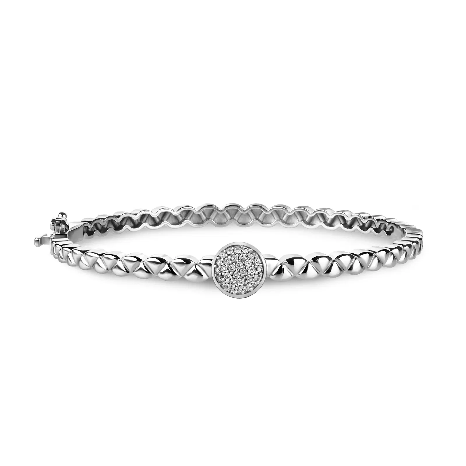 Pulseira Icona em Ouro Branco 18k com Diamantes, 0,15ct — imagem 1