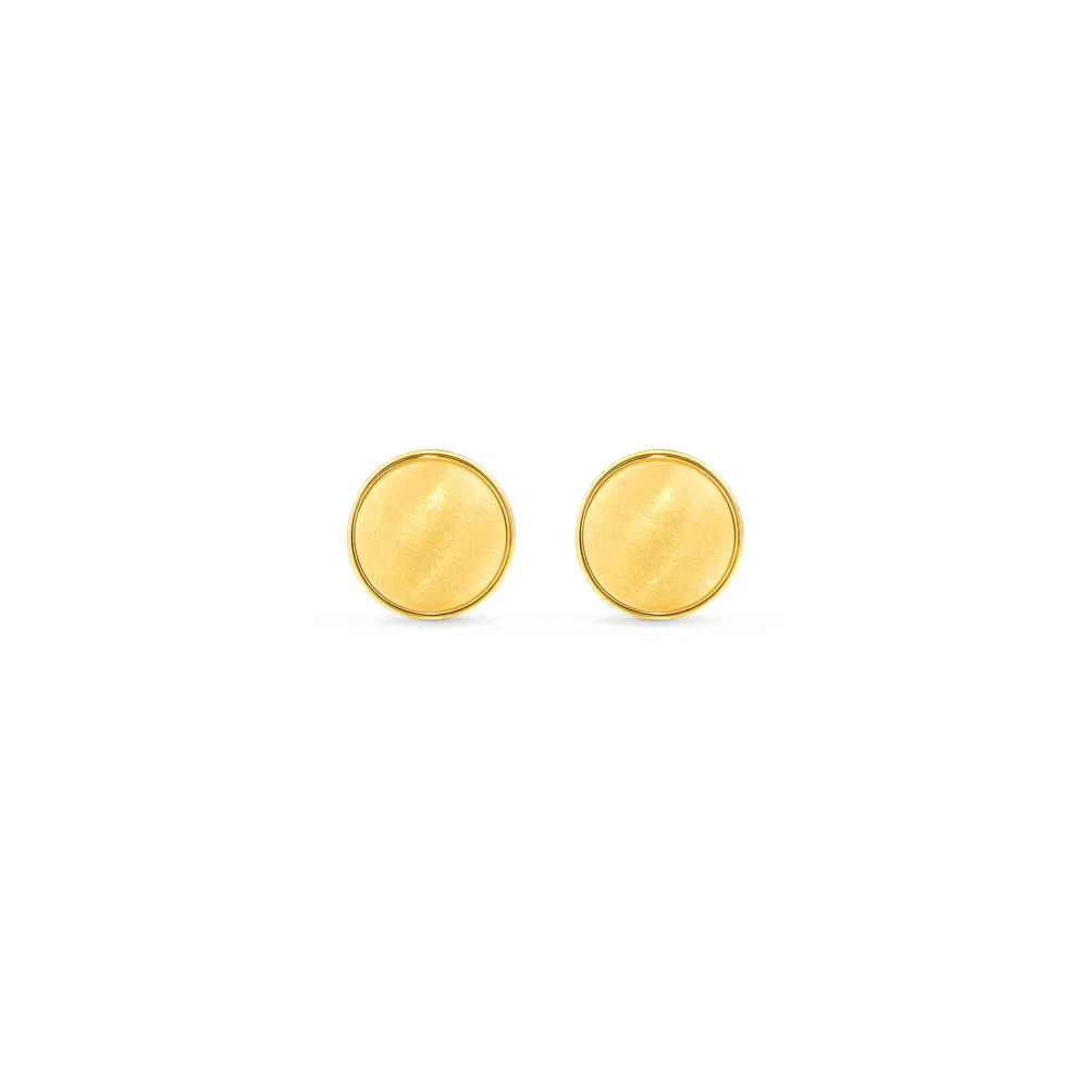 Brinco Glow Escovado em Ouro Amarelo 18k — imagem 1