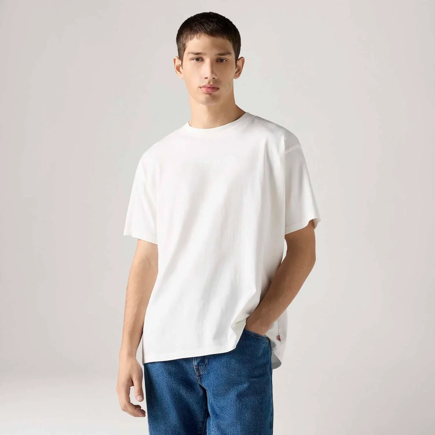 Camiseta Levi's® Graphic Vintage Tee Branca Manga Curta — imagem 1