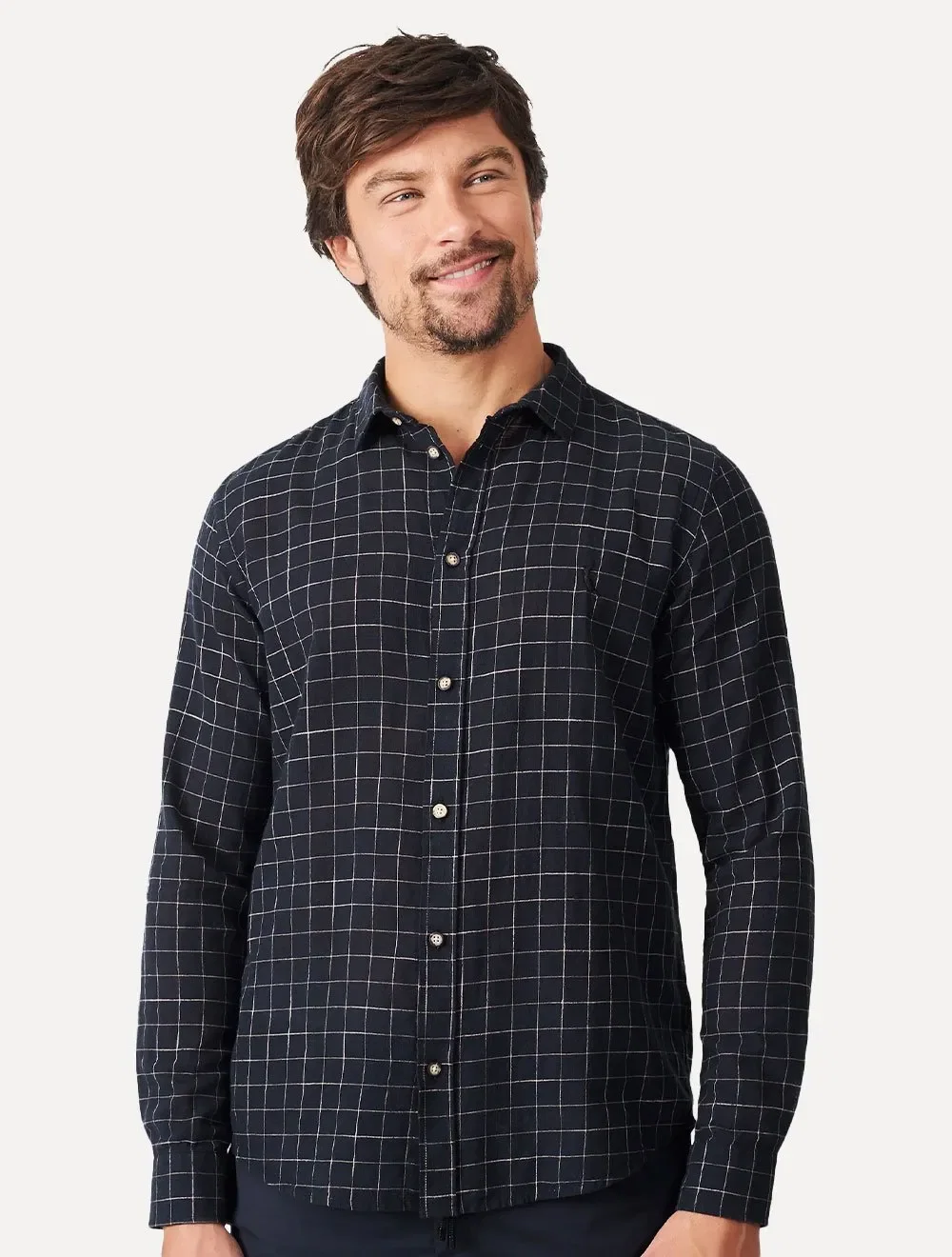 Camisa Reserva Masculina Flanela Xadrez Athletic Camp Preta