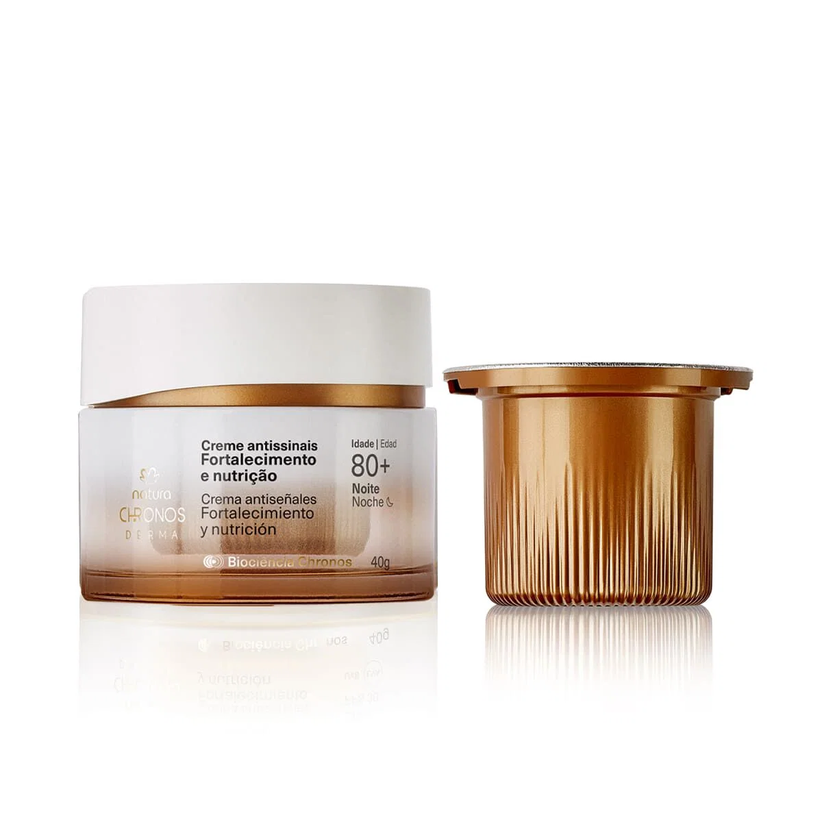 Kit Creme Antissinais 80+ Noite Chronos Derma com Refil — imagem 1