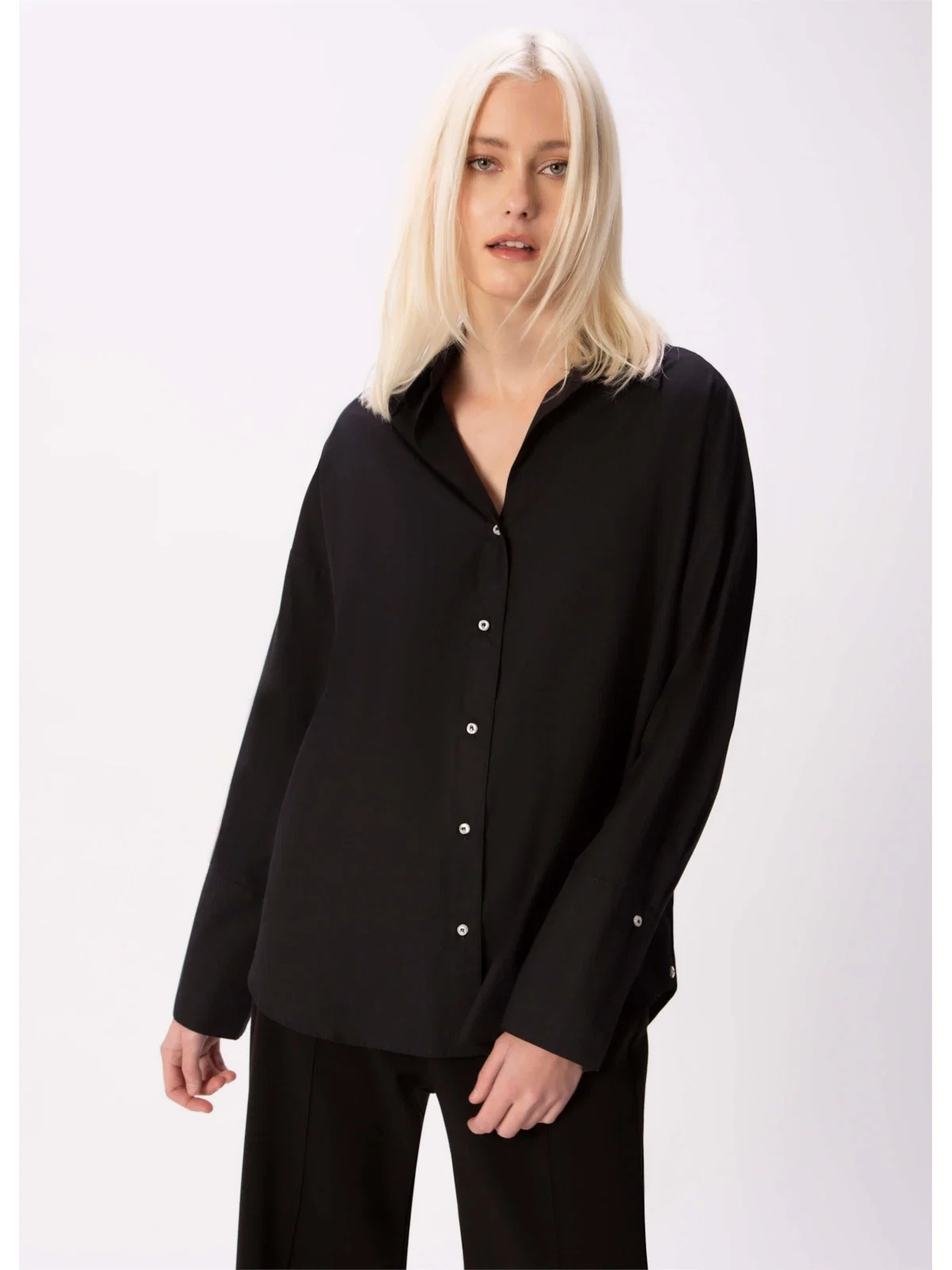 Camisa Tricoline Preto
