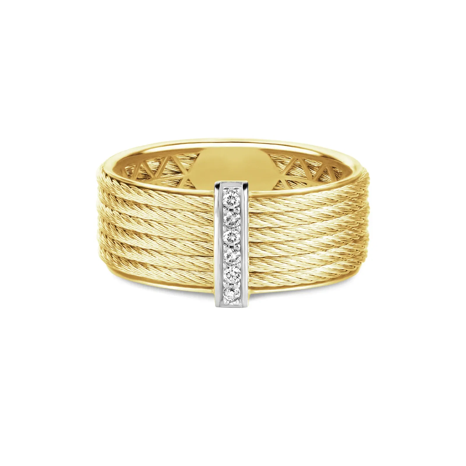 Anel Royale em Ouro Amarelo 18k com Diamantes 0,06ct — imagem 1