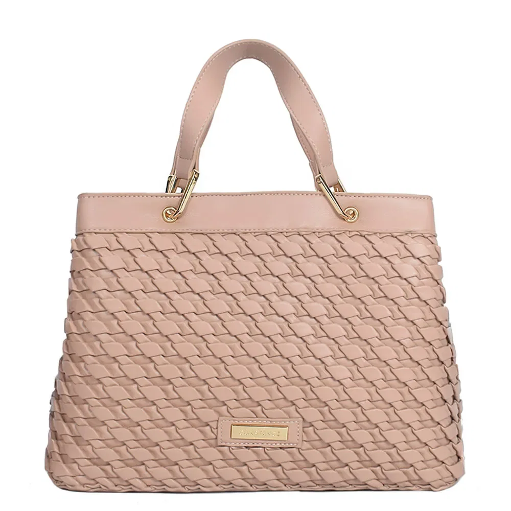 Bolsa Tote Texturizada Bege
