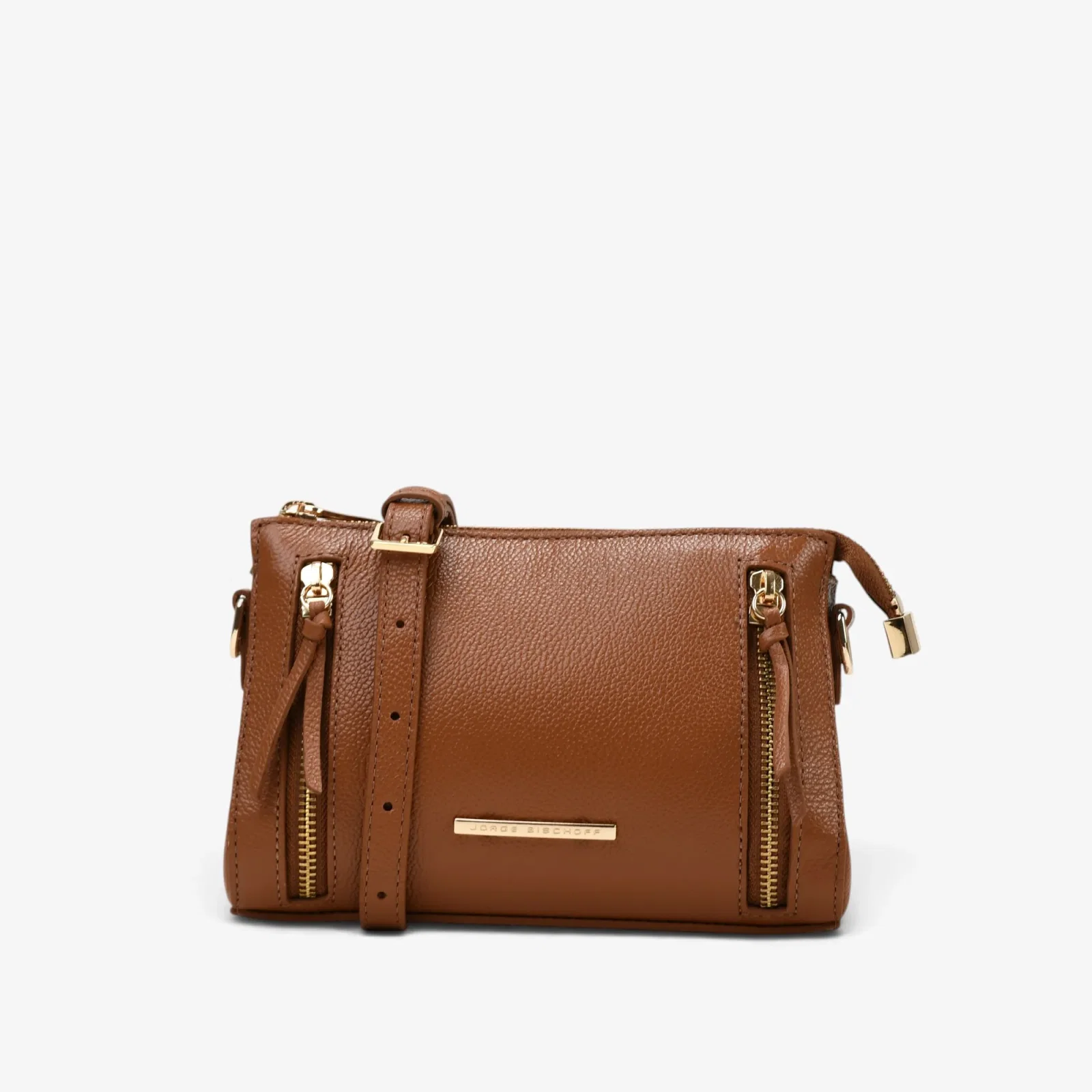 Bolsa Transversal Caramelo Mascavo Couro — imagem 1