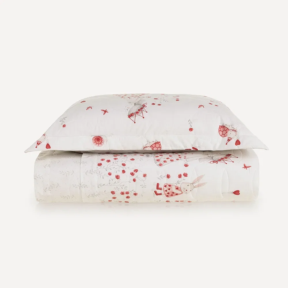 Colcha Infantil com Porta-travesseiro 200 Fios Lili