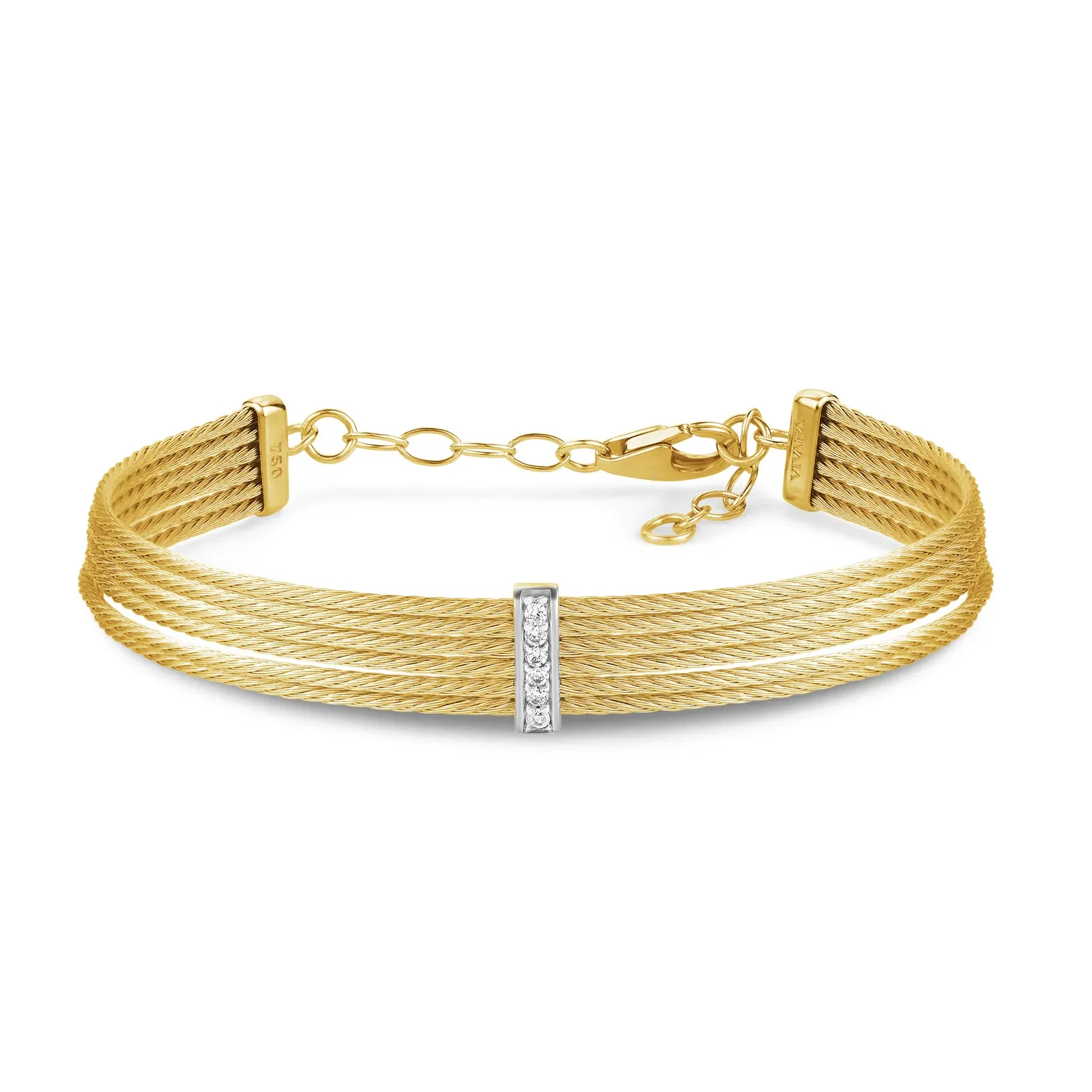 Pulseira Royale em Ouro Amarelo 18k com Diamante 0,06ct