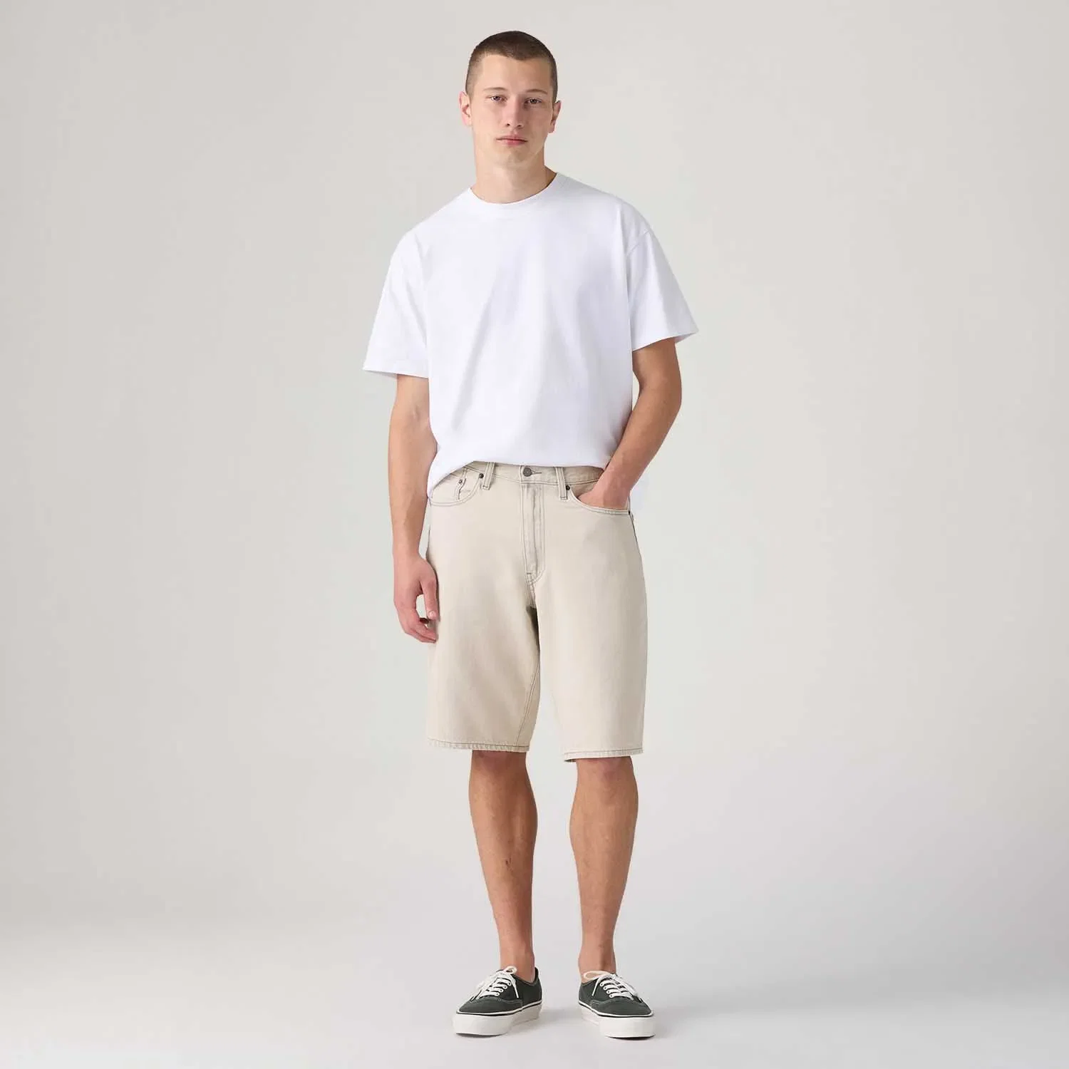 Bermuda Jeans Levi's® 478® Bagy Lavagem Clara