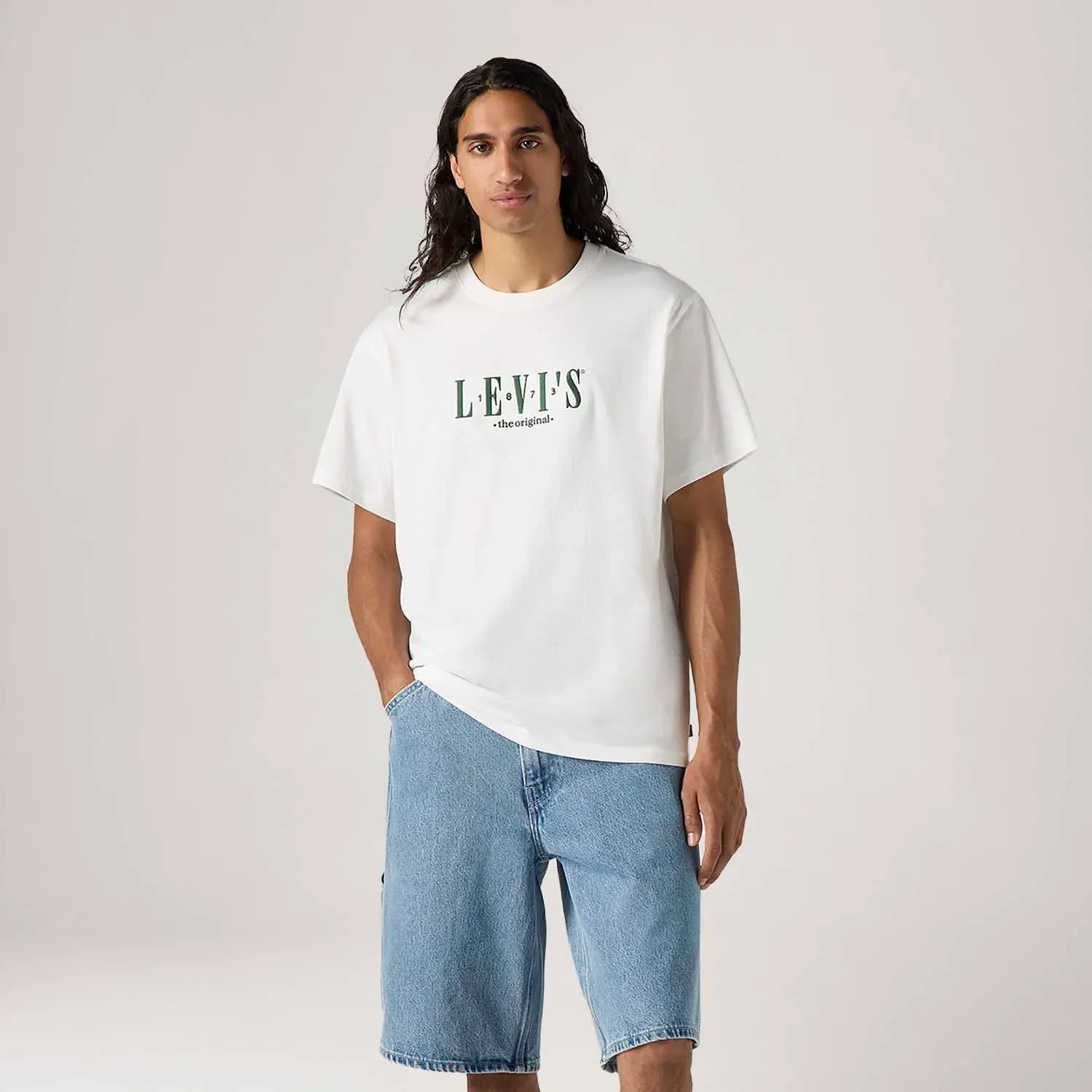 Camiseta Levi's® Relaxed Fit Branca Manga Curta — imagem 1