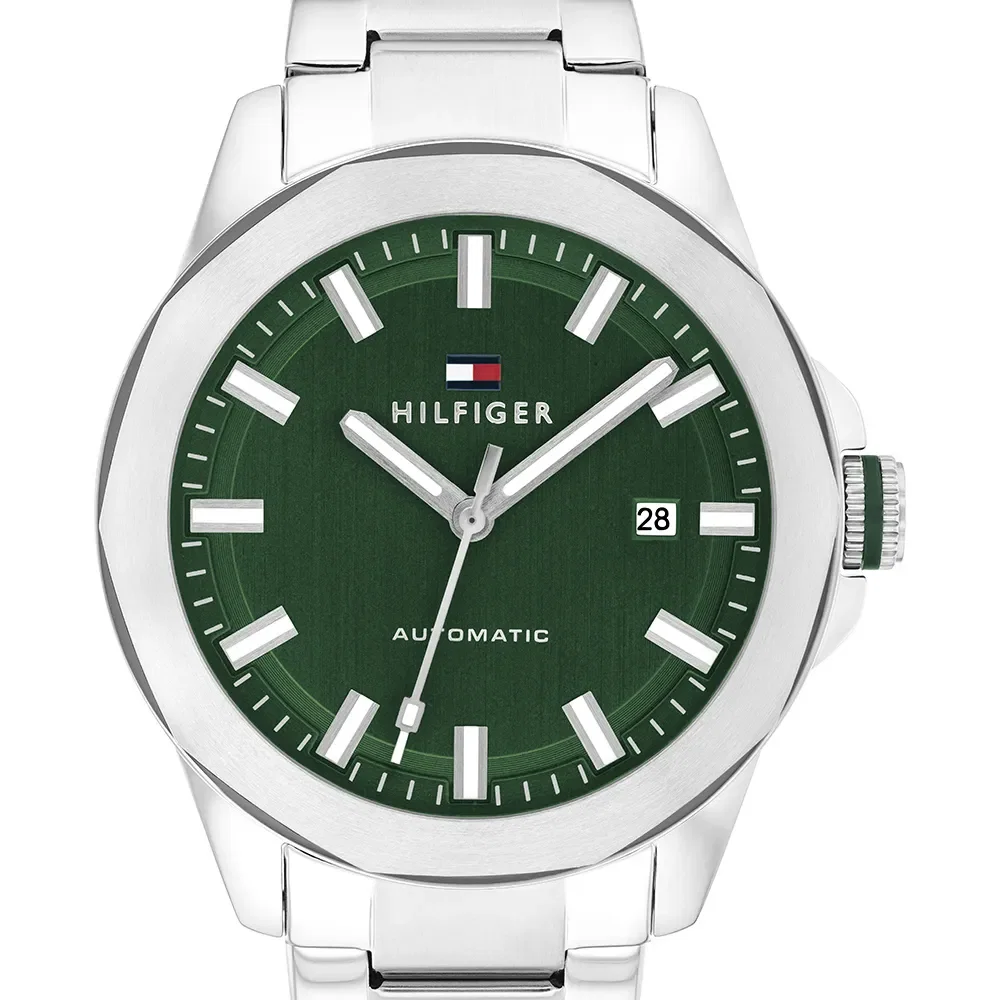 Relógio Tommy Hilfiger Lars Auto Automático Masculino em Aço Prateado 1710694