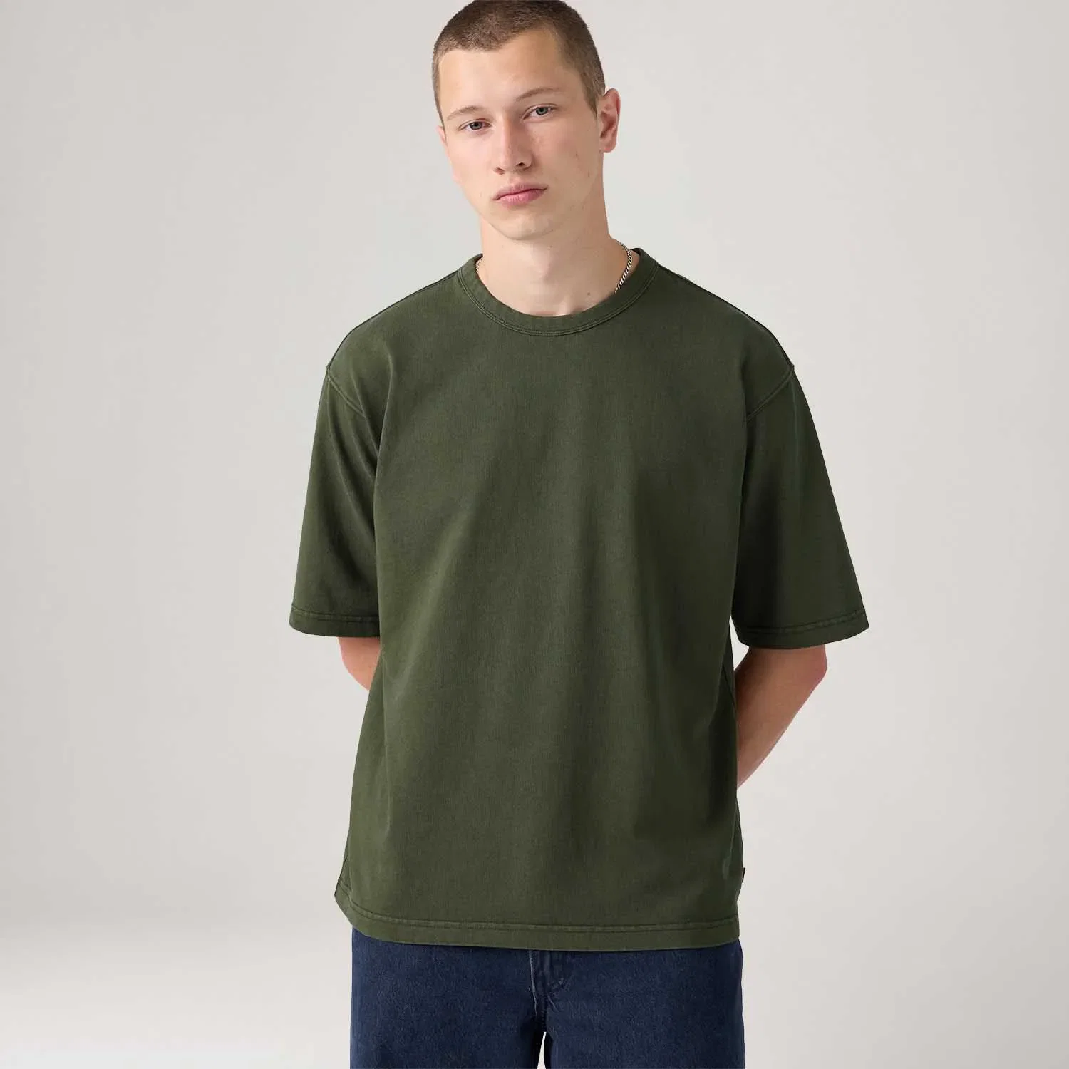 Camiseta Levi's® Hevyweight Loose Verde Escuro — imagem 1