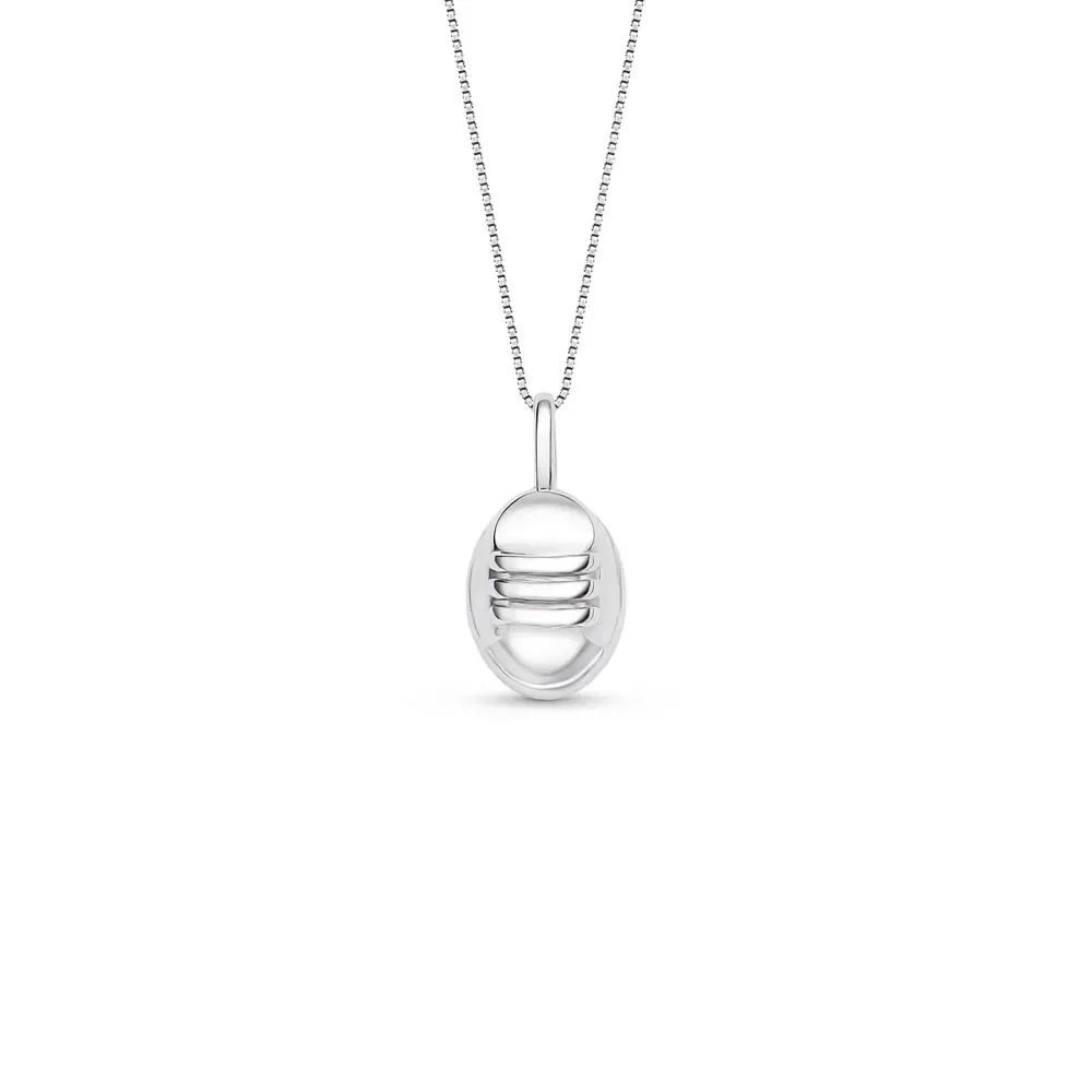Pingente Mama Tênis em Ouro Branco 18k, 13mm — imagem 1