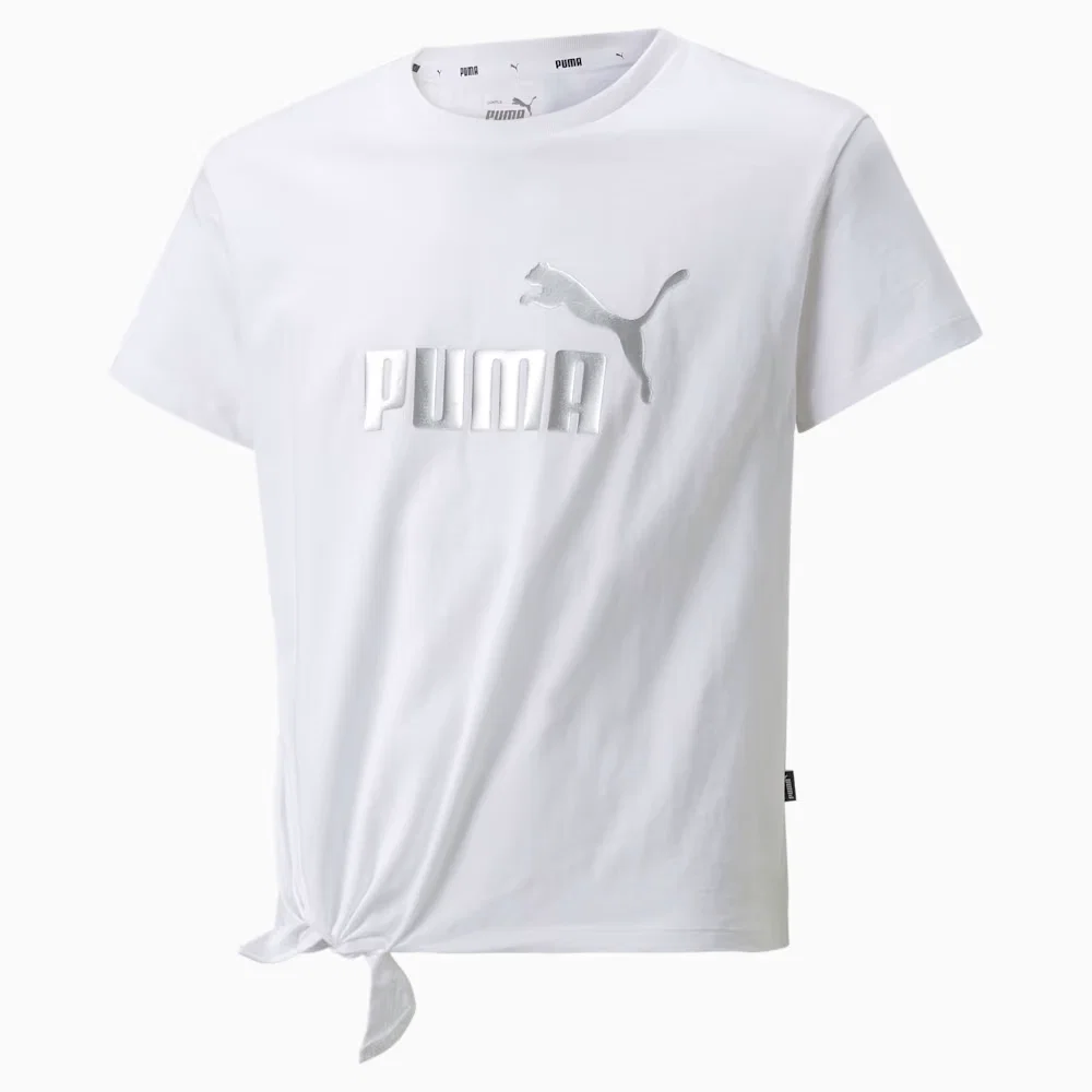 Camiseta Essentials+ Logo Knotted Juvenil — imagem 1